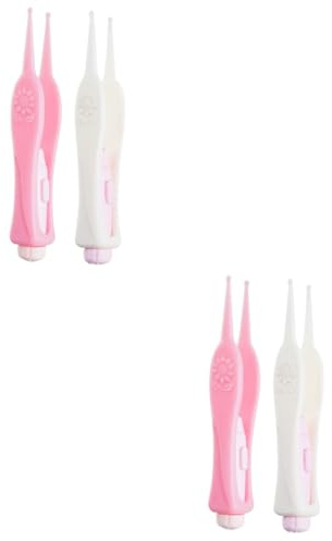 IWOWHERO 2sets Ohr Reiniger Baby Kleinkinder Entfernung Werkzeug Tragbare Sicher Weiß Ohr Reinigung Liefert 2 Stücke * 2