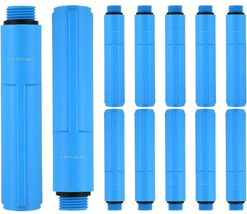 1/2 MNPT Bathroom Shower Test Plug Shower Pressure Test Plug, Blue, 12pcs