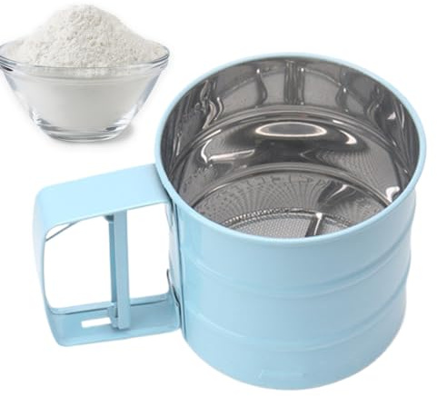 Setaccio Da Forno In Acciaio Inossidabile - Filtro Di Farina In Rete, Strumento Da Cucina Portatile | Setaccio In Polvere Riutilizzabile Per Cottura A Casa, Preparazione AllaPasticceria O AttivitÀDi