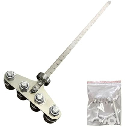 Guía de corte Sierra Circular – 23.62 Pulgadas Medidor | Acero inoxidable Herramienta – Simple Doble Cuatro Rodamientos Precisión Medición Corte Carpintería Metal Uso Taller Astillero