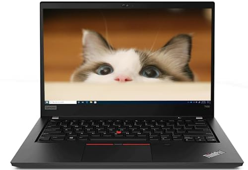 Lenovo Thinkpad T490 Business Laptop, 14 Zoll Notebook(1366x768), Intel Core i5-8365U, 8 GB RAM, 256 GB SSD, US QWERTY Tastatur, Windows 11 Pro (Generalüberholt)