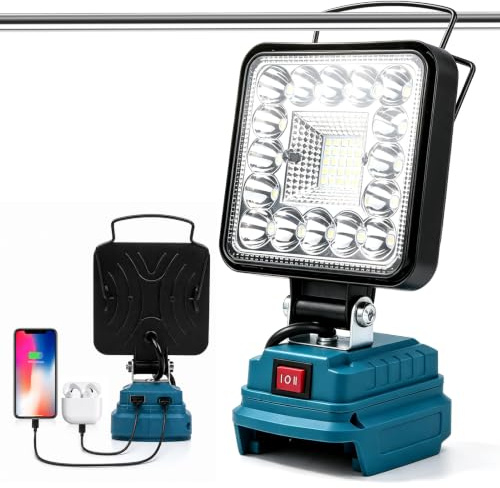 VIFERR 40 W LED-batteri, byggstrålkastare, arbet