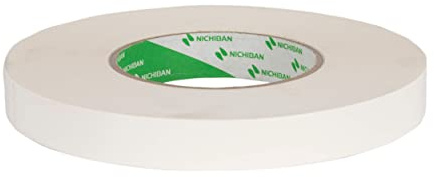 Kortpack Nichiban Gaffa Tape Weiß | 19 mm x 50 m | 1 Rolle | Hochwertiges Allzweck-Klebeband für Reparaturen, Handwerk und Dekoration