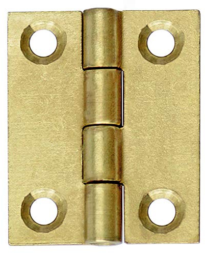 Lot de 20 boîtes – Charnières roulées en laiton 20 x 25 mm