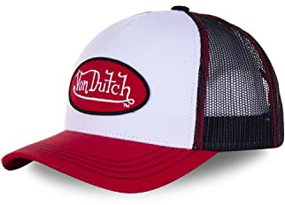 Von Dutch Casquette, Baseball Avec Filet Unisex Cap weiß/rot