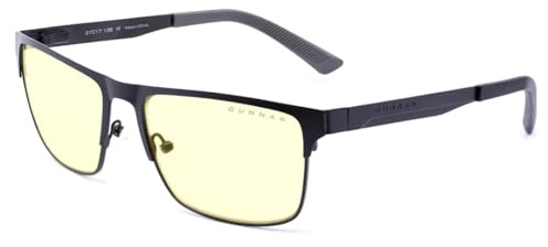 Gunnar Blaulichtfilter-Brille - Pendleton - Slate - Amber | Computer-/Gaming-Brille - Pendleton - Slate - Amber - 65 % Blaulicht- & 100 % UV-Schutz - Patentierte Technologie