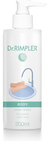 Dr. RIMPLER BODY Hand Wash 200 ml - mildes und fettfreies Waschgel für die Hände - besonders schonend zur Haut - mit Salicylsäure und Pflanzenextrakten - für alle Hauttypen geeignet