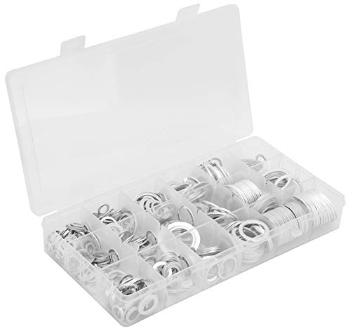 Flachscheiben Aluminium Flachscheiben-Sortiment-Set Metrische Ölablassschrauben-Dichtung Für Kraftfahrzeuge Für Den Heim- Automobil- Werkstattgebrauch,Dichtungshaltering