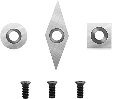 Juego de placas de corte reversible de metal duro para cincel giratorio (A)