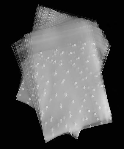 Cellophantüten Klein,200 Stück Klare Selbstklebende Plastiktüten Kleine Zellophantüten Verpackungsfolie Geschenktüten Klein Flachbeutel, für Backwaren, Kekse, Süßigkeiten, Kekse, Schmuck(10 * 15cm)