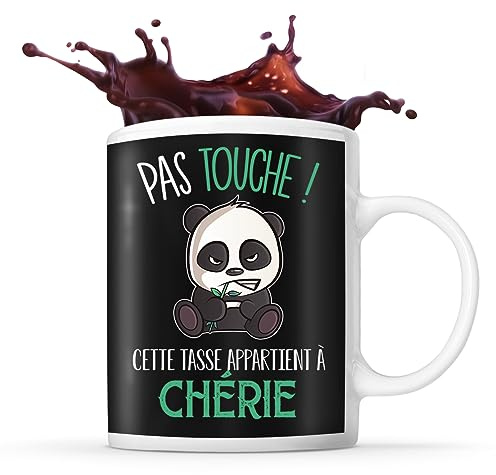 Tasse Chérie Pas touche | Mug Humour idée cadeau anniversaire collègue ami