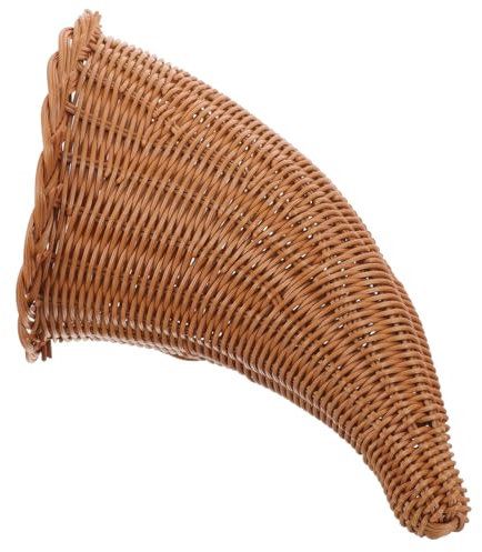VOSAREA Cesta De Pan Tejida Mano Decorativa y Multifuncional para Almacenamiento Cocina y Comedor