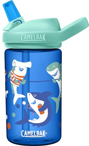 CAMELBAK Eddy+ Kids 0,4L Trinkflasche, Shark Summer Camp/Spring