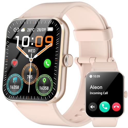 Baolubao Smart Watch for Women Answer/Make Call, 1.85 Montre de Fitness avec Fréquence Cardiaque SpO2, Moniteur de Sommeil, Compteur de Pas, IP68 Waterproof Activité Trackers pour Android iOS
