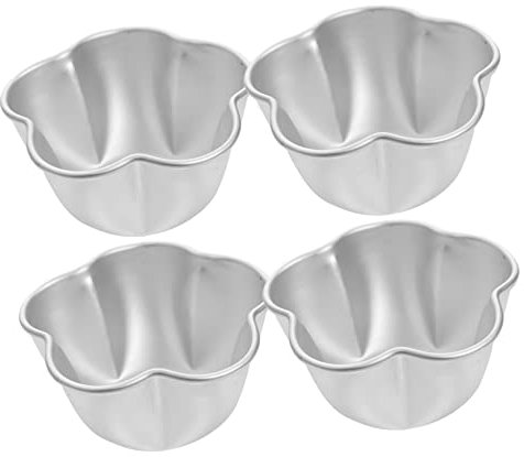 Zerodeko 4 Moldes Para Tartas Mini Molde Para Tartas Con Tapa Molde De Metal Para Hornear Latas Individuales Para Magdalenas Mini Muffins Plantillas Para Tartas Moldes Para Tartas