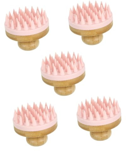 minkissy 5stücke Kopfhautmassagebürste Aus Weichem Sanfter Haarpeeling-exfoliator Ergonomisches Design Für Effektive Kopfhautmassage Bei Juckender Oder Trockener Kopfhaut