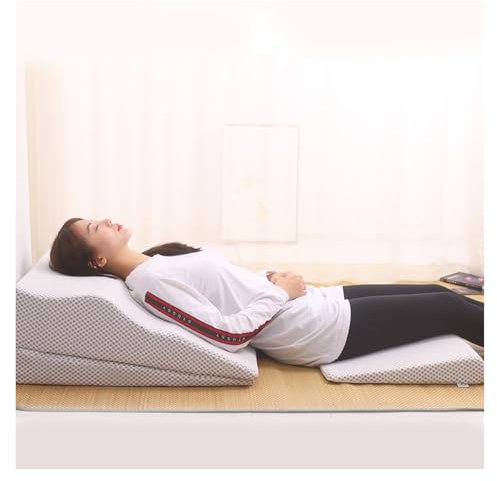 AMUFJJ Keilkissen Bett Lesekissen 26 cm erhöhte Kissen gegen sauren Reflux/Schlafapnoe/nach Operationen, bequemes Keilkissen für Kinder/Erwachsene/ältere Menschen, verbreiterte Kissenkeile