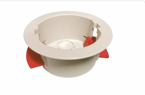 1 Gang Round Dry Lining Box, 35mm, Electrical Wall Knockout, Recessed Flush Mount, Deep Pattress, for Dry Lining/Partition Walls, Switches Standard: BS5733-1 BACK BOX