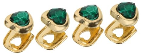 DEARMAMY 5 Sätze Zahnschmuck Aus Gold Zahn Edelsteine Cosplay Zähne Schmuck Grill Für Die Zähne Dekorativer Zahngrill Falsche Zähne Grills Für Ihre Zähne Zahnjuwel Metall Green 2 Stück * 5