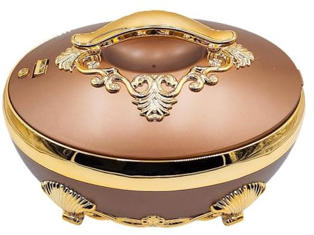Folpus Buffet plus chaud Pot Casserole élégant 5L réchaud plat de service chauffe-plats/pour les fêtes Restaurant cuisine Buffets