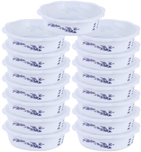 Lot de 15 Pots de Fleurs en Forme Lotus élégants contenants Ronds pour Plantes Aquatiques jardinières hydroponiques en Plastique Pots pour Plantes Aquatiques d'intérieur et d'extérieur