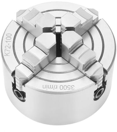 GZYF 100mm 4 #K72-100 Unabhängiges umkehrbares 4-Backen-Drehfutter Drehmaschinenzubehör Für Schleif-/Fräs-/Bohrmaschinen Eisen Silbe