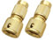 YUOIUX Juego de 2 piezas de reparación de manguera extensible de aluminio, adaptador de grifo de agua, conector de manguera de jardín expandible
