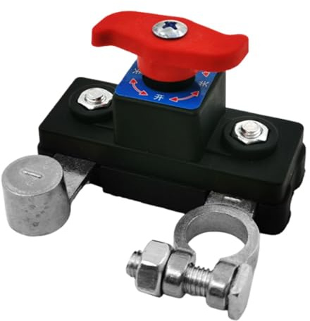 Batterie-Trennkontrolle - 12V 24V Schnellabschaltung für Auto- und Bootsbatterien | Robuste Anschlüsse für Motorboot, Boot, Wohnmobil und Lkw [Batteriehauptschalter]