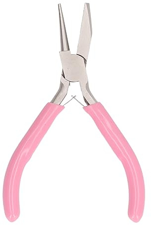 BAFOVY Wire Winding Pliers, Needle Nose Pliers, Jewelry Making Tool with Half Groove Half Round Mouth, Carbon Steel, for Handmade Jewelry, Adaptable Design, Non Slip Handle, Easy to