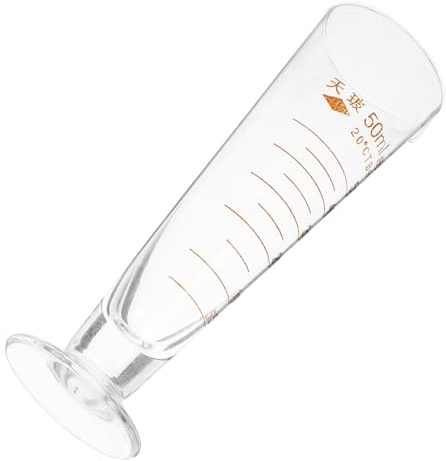 STOBAZA Vaso Medidor de Vidrio Graduado con Boquilla para Laboratorio Químico Diseño Estable Medición Precisa Líquidos para Experimentos
