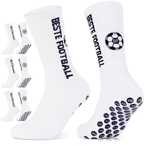 3 pares Calcetines Antideslizantes Futbol,35-38 39-42 43-46 Calcetines Deportivos Antideslizantes Hombre Mujer & Niños, Transpirable Medias Futbol Absorbe Sudor Football Socks para Trekking Running