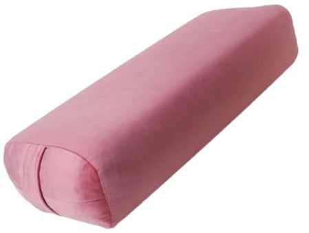 KIXZSAZ Bequemes Yoga Bolster Kissen mit Schwammkern, rechteckiger Form und leicht zu handhabendem, abnehmbarem Bezug. Stützender Schwamm, Meditationskissen,