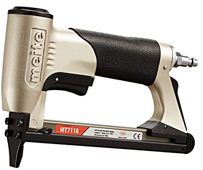 meite MT7116 Air Staple Gun, Type 71 Upholstery Staple Gun, Pneumatic Upholstery Stapler for DIY, Decoration and Woodworking, Uses Type 71/6-16 mm Staples