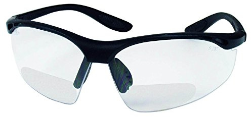 Schmerler Schutzbrille Modell 633 Bifocal - verschiedene Dioptrien, Sehstärke von 1,5 - 3,5 mit klarer Scheibe, beschlagfrei und kratzfest, Arbeitsschutzbrille mit Sehstärke, Variante:Dioptrien 3.5