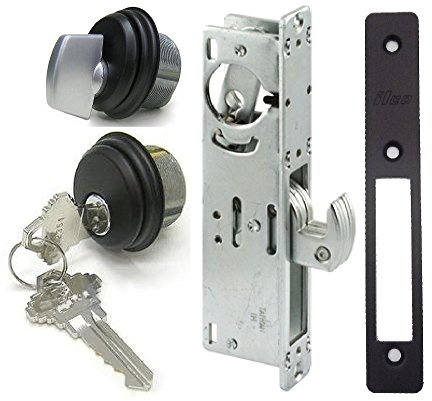 Pacific Doorware Keyed Hookbolt Set (Key & thumbturn, Duronotic Bronze, 1-1/8 Backset)