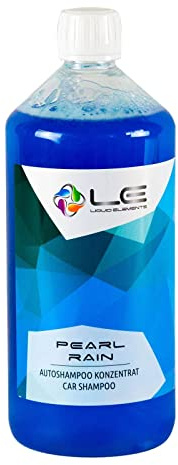 Liquid Elements Pearl Rain Autoshampoo 1L, Pina Colada, greift Wachse | Autoreiniger entfernt hartnäckige Verschmutzungen, Versiegelungen nicht an, ergiebiges Konzentrat