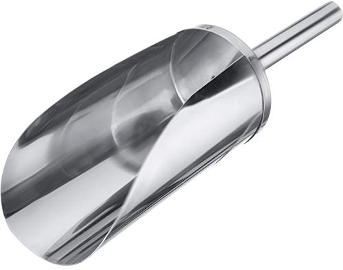 Westmark Back-/Abwiege-/Abfüllschaufel, Füllvolumen: 120 ml (ca. 105 g Mehl), rund, Rostfreier Edelstahl, Silber, 91122270