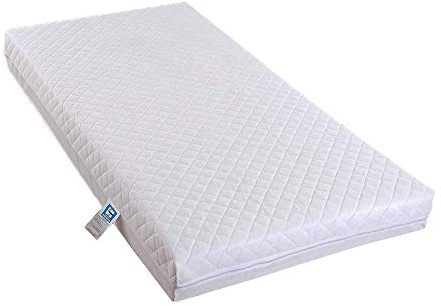 NightComfort weiche wasserdichte Matratze für Babybett, gesteppt, mit Reißverschluss (nur Bezug, 120 x 60 x 13 cm)