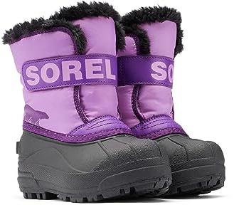 Sorel Kids Snow Commander unisex – barn Snökängor, Lila Gumdrop X lila violett småbarn, 24 EU