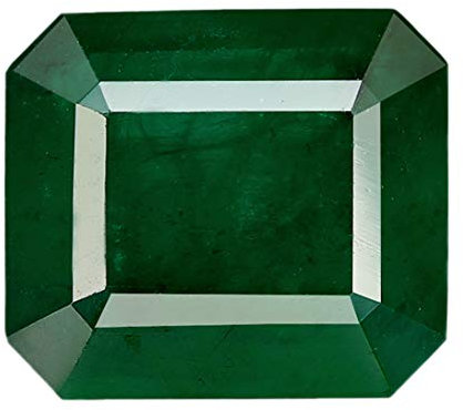 RISHAB GEMSTORE Pierre émeraude naturelle originale 3,25 ratti/2,98 carats, non chauffée, certifiée en laboratoire, poêle en pierre précieuse émeraude, poêle en vrac en émeraude naturelle, émeraude,