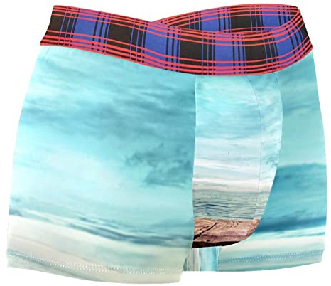 Boxer stretch pour homme - En polyester - Séchage rapide - En laine naturelle tropicale, multicolore, XXL
