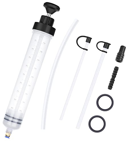 flintronic Handpumpe, 500ml Ölspritze, Absaugpumpe, Ölansaugpumpe, Ölansauger, Ölpumpe Bremsölspritze Auto Lieferung Handpumpe, Geeignet für Motor, Getriebe, Hinterachsöl und Kühlflüssigkeit