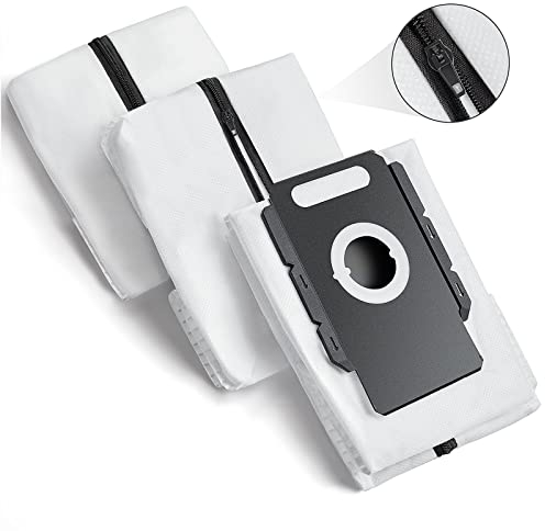 Wiederverwendbare Staubsaugerbeutel für allen iRobot Roomba i & s & j Serie Clean Base i1 i1+ i3 i3+ i4 i4+ i6 i6+ i7 i7+ j7 j7+ i8 i8+ S9 S9+ Clean Base Automatische Absaugstation Beutel (3 Stück)