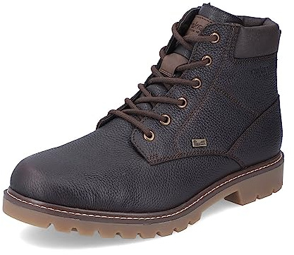Rieker Botines de hombre con cordones 38842, botines para hombre, Braun 25, 43 EU