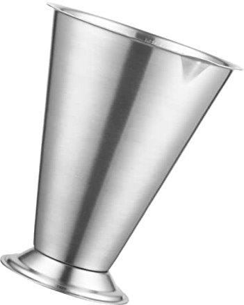 Cabilock Stainless Steel Measuring Cup with Scale, Flour and Liquid Measure Cup for Baking and Measuring Ingredients, Silver Kitchen Tool for Home Use