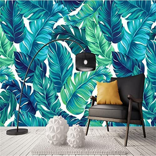Carta Da Parati 3D Autoadesiva Per Pareti Piantare Foglie Di Banano Peel And Stick Poster Da Parete Rimovibile Tv Sfondo Decorativo Wall Art Wall Art Per La Camera 250 (larghezza) x 175 (altezza) cm