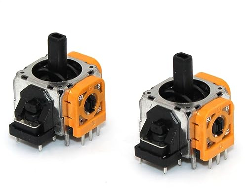 2 x Analog Controller 3D Steuer Modul Thumbstick Stickdrift Orange Potentiometer für Sony PS5