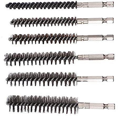Aetherion 12 Pcs Pipe Brush Hair Brush Round Wire Hair Brush Pipe Cleaner Brush 9mm Cleaning Brush Bore Brush
