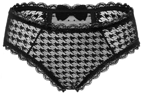 LittleForBig Unisex Hipster Lace Briefs Cheeky Bow Panties Mesh Shaping Tucking Gaff Brief for Crossdressers Transgender