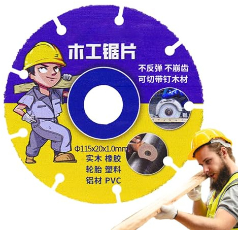 Disco da taglio per smerigliatrice angolare, utensile da taglio di precisione per gomma, pneumatici, PVC, legno e altri materiali